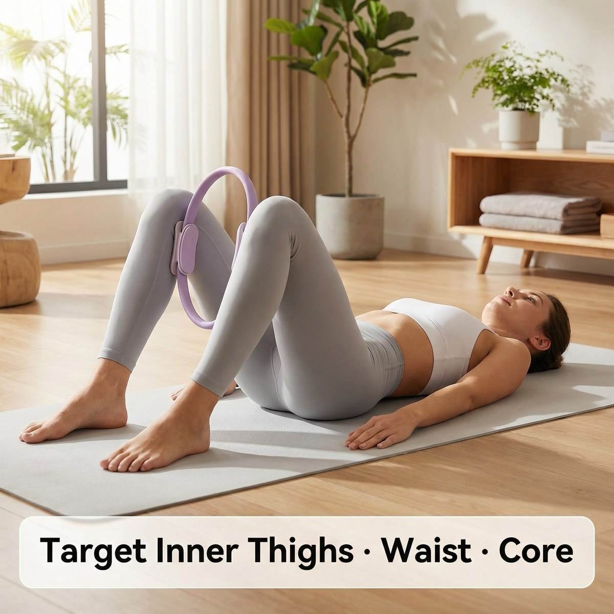 Pilates Yoga Resistance Ring - حلقة بيلاتس بقطر 38 سم، حلقة