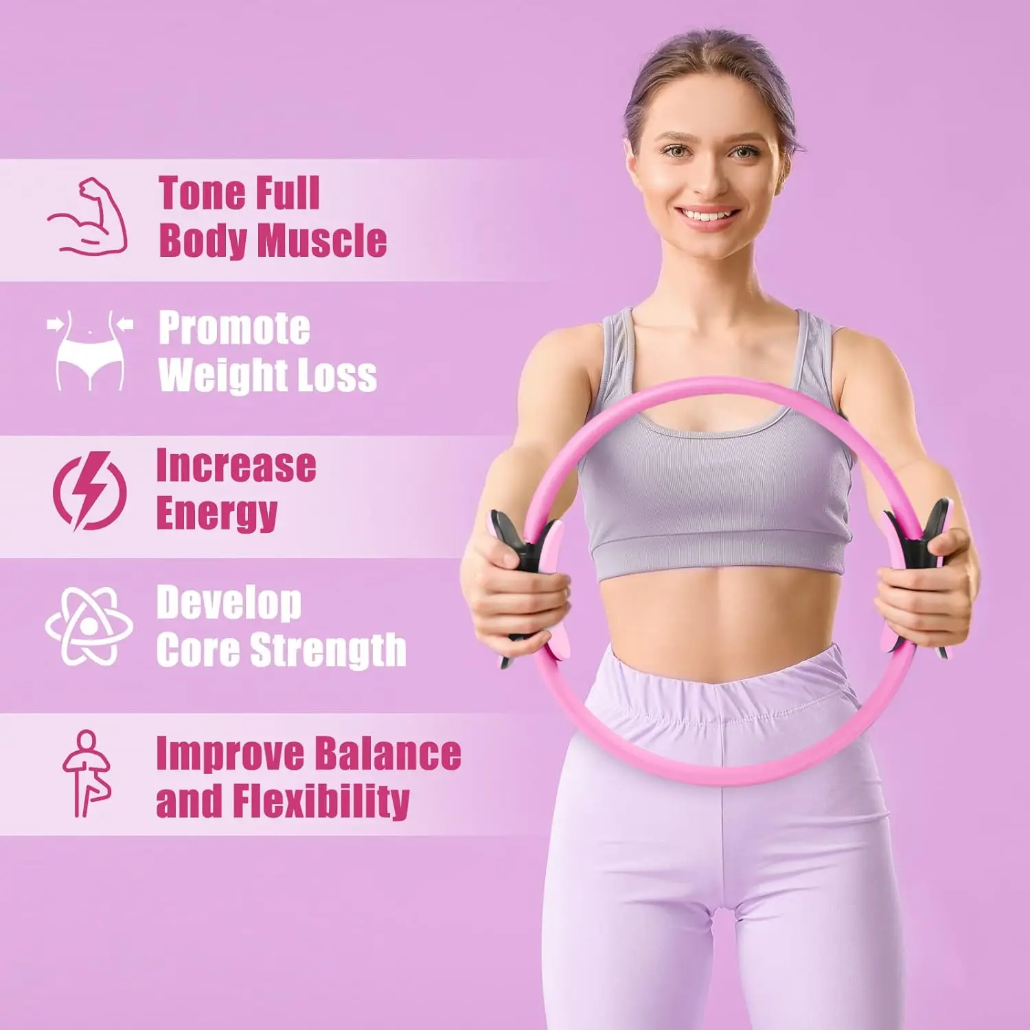 حلقة بيلاتس، جهاز تدريب مقاومة - مراجعة Pilates Yoga Resistance Ring وسعره