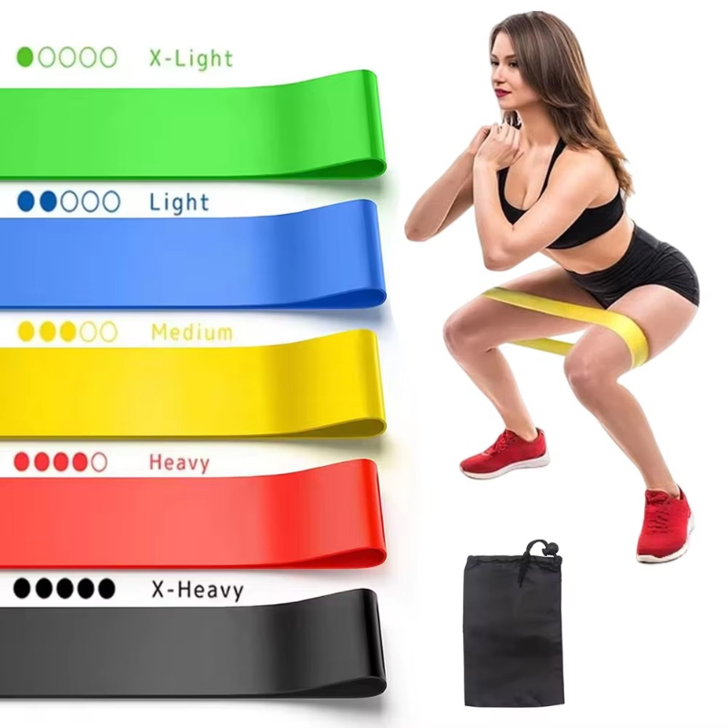 1-5 قطع من أربطة المقاومة المر - مراجعة Pilates Yoga Or وسعره