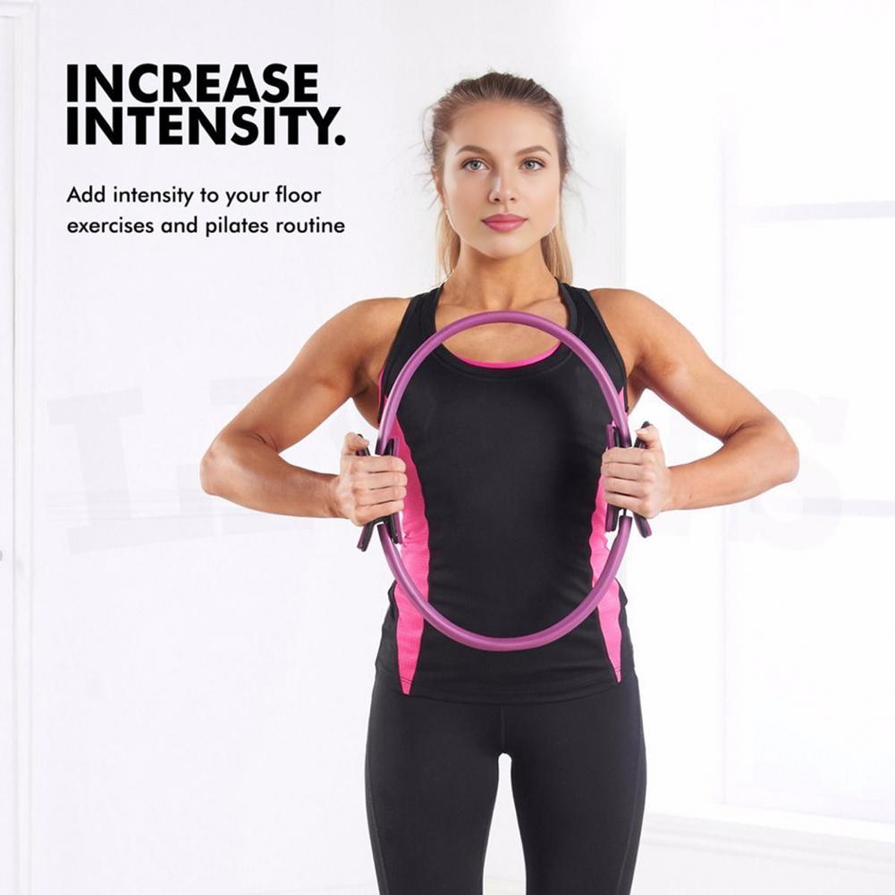 النساء اليوغا اللياقة البدنية  - مراجعة Pilates Yoga Resistance Ring وسعره