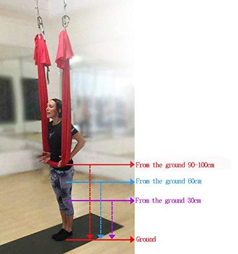 أرجوحة يوغا هوائية بطول 4/5/6/ - مراجعة Aerial Silk Hammock وسعره