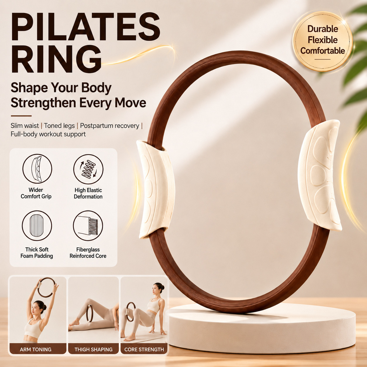 حلقة البيلاتس، حلقة اليوجا، تد - مراجعة Pilates Yoga Resistance Ring وسعره